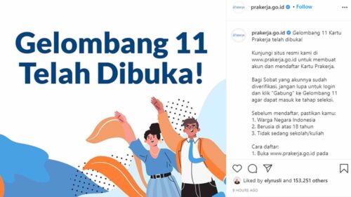 Program Kartu Prakerja, Prakerja Gelombang 11, Pemerintah Buka Gelombang 11 Kartu Prakerja, Berita Tangerang: Hanya 3 Hari Pendaftaran Gelombang 11 Program Kartu Prakerja