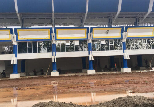 Berita Tangerang: Renovasi Stadion Benteng Kota Tangerang (Foto: Ikrar Nur Hakim/TangerangDaily)