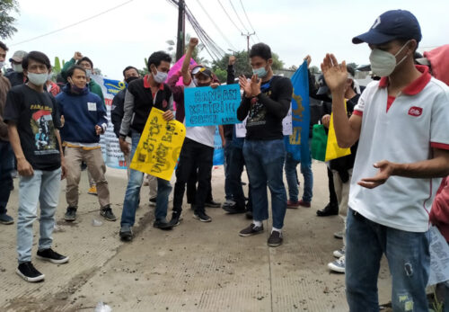 Berita Tangerang, Berita Kabupaten Tangerang, Berita Tangerang Hari Ini: Puluhan Buruh PT Jaya Swarasa Agung Mogok Kerja