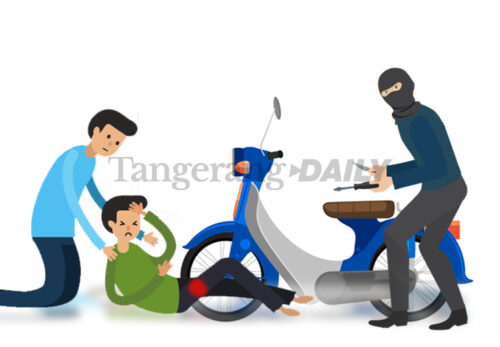 Maling Rampas Motor dan Tusuk Korban di Dumpit Jatiuwung