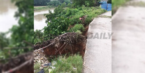 Berita Tangerang, Berita Tangerang Terbaru, Berita Tangerang Terkini, Berita Tangerang Hari Ini, Berita Kabupaten Tangerang, Berita Kabupaten Tangerang Terbaru, Berita Kabupaten Tangerang Terkini, Berita Kabupaten Tangerang Hari Ini: Tanggul Sungai Cisadane di Tanjung Burung Jebol