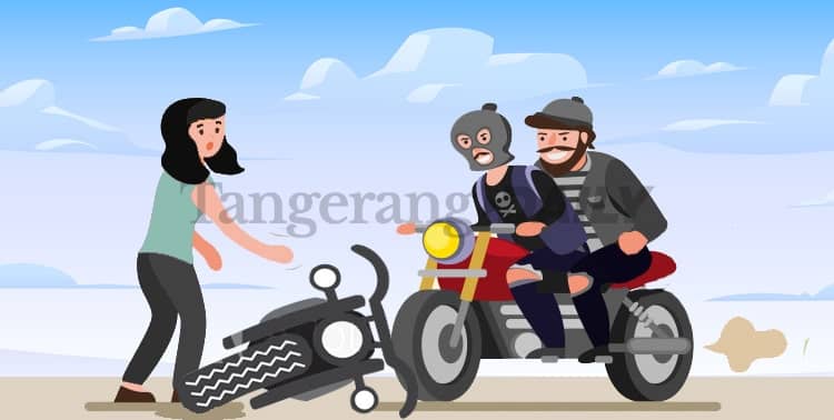 Kejahatan Tangerang, Pencurian Tangerang, Modus Pepet Rampas Sepeda Motor, Kejahatan di Tigaraksa, Polisi Tangerang, Polresta Tangerang, Kriminalitas Tangerang: Penjahat Jalanan dengan Korban Perempuan Diringkus Polisi di Solear