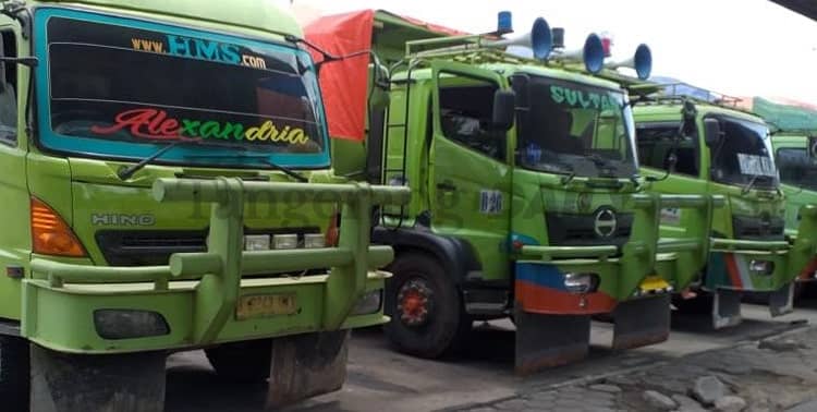 Dishub Tindak 8 Truk Tanah di Kota Tangerang