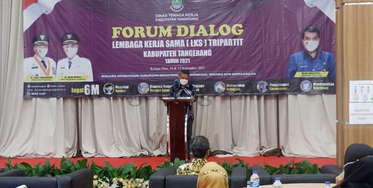 Disnaker, Disnaker Kabupaten Tangerang, Dialog Tripartit, Perselisihan Hubungan Industrial, LKS, Kabupaten Tangerang: Industri Harus Kondusif, Disnaker Tangerang Gelar Dialog Tripartit