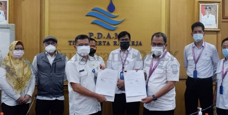 PDAM, Perumdam TKR, PDAM Kota Tangerang, Tirta Benteng, Kota Tangerang: 20 Ribu Pelanggan Perumdam TKR Resmi Diserahkan ke Tirta Benteng Kota Tangerang