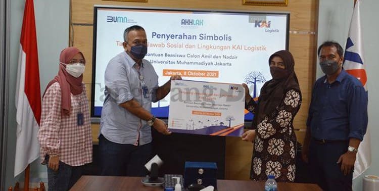 UMJ, Universitas Muhammadiyah Jakarta, Beasiswa, PT Kereta Api Logistik, KAI: Universitas Muhammadiyah Jakarta Terima Beasiswa dari PT Kereta Api Logistik