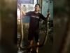Muhamad Asdisnsyah, Kepala Desa Kadu, Kecamatan Curug memiliki keterampilan menangkap ular sanca dengan tangan kosong.
