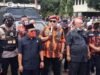 DPRD Kab. Tangerang merespon aspirasi massa Pemuda Pancasila (PP) yang menggelar demo memprotes penyataan anggota DPR RI, Junimart Girsang
