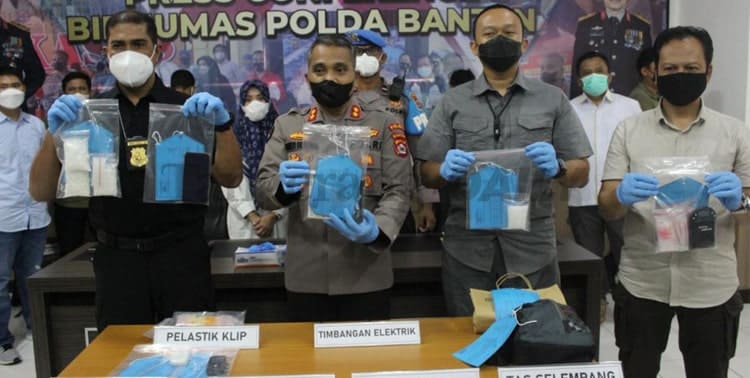 Kepolisian Daerah (Polda) Banten menyita narkoba jenis sabu sebanyak 24,566 kilogram sepanjang tahun 2021.