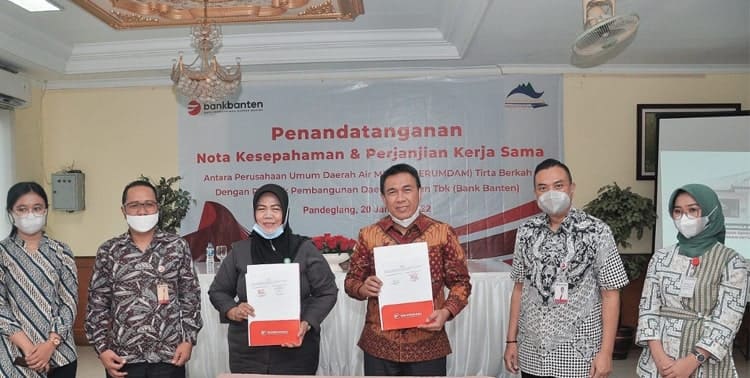 Bank Banten Jalin Kerjasama dengan Perumdam Tirta Berkah Pandeglang