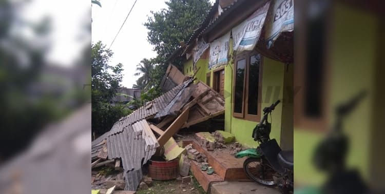 Gempa Sumur, 2 Rumah Warga di Sukadiri Rusak