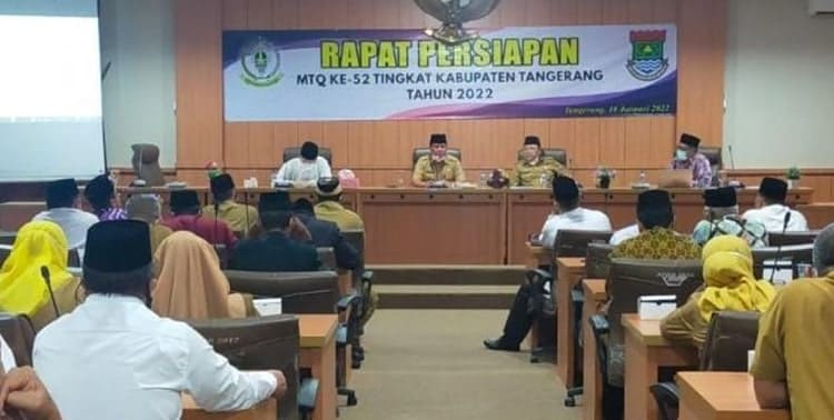 Pemerintah Kabupaten Tangerang memastikan penyelenggaraan MTQ ke-52 tahun 2022 akan diselenggarakan pada 31 Januari-6 Februari di Tigaraksa.