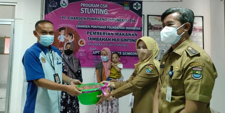 Angka stunting di Kecamatan Balaraja, Kabupaten Tangerang masih terbilang cukup tinggi. Charoen Pokphan Foundation melalui PT Charoen Pokphand Feedmill Balaraja pun menyalurkan CSR untuk membantu mengatasi persoalan tersebut.