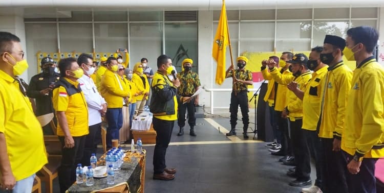 Pengurus Kelurahan (PL) Partai Golkar se-Kecamatan Neglasari, Kota Tangerang dilantik.