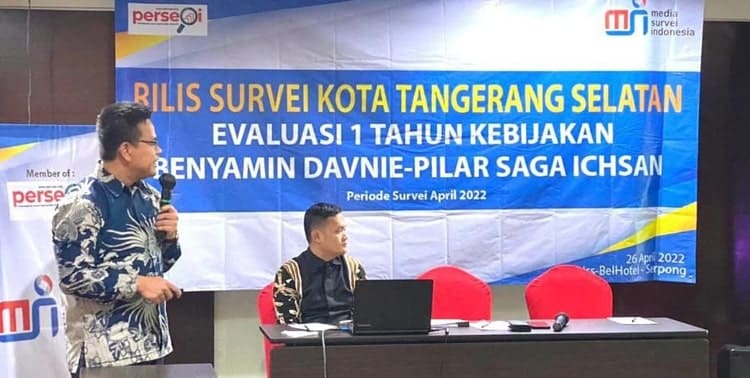 Masyarakat menilai baik kinerja Wali Kota Tangsel Benyamin Davnie dan Wakil Wali Kota Pilar Saga Ichsan selama satu tahun memimpin.