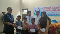 PT Charoen Pokphand Indonesia (CPI) Feed Meel Balaraja memberikan bantuan beasiswa kepada 70 siswa berprestasi di Kabupaten Tangerang, Rabu 28 September 2022.