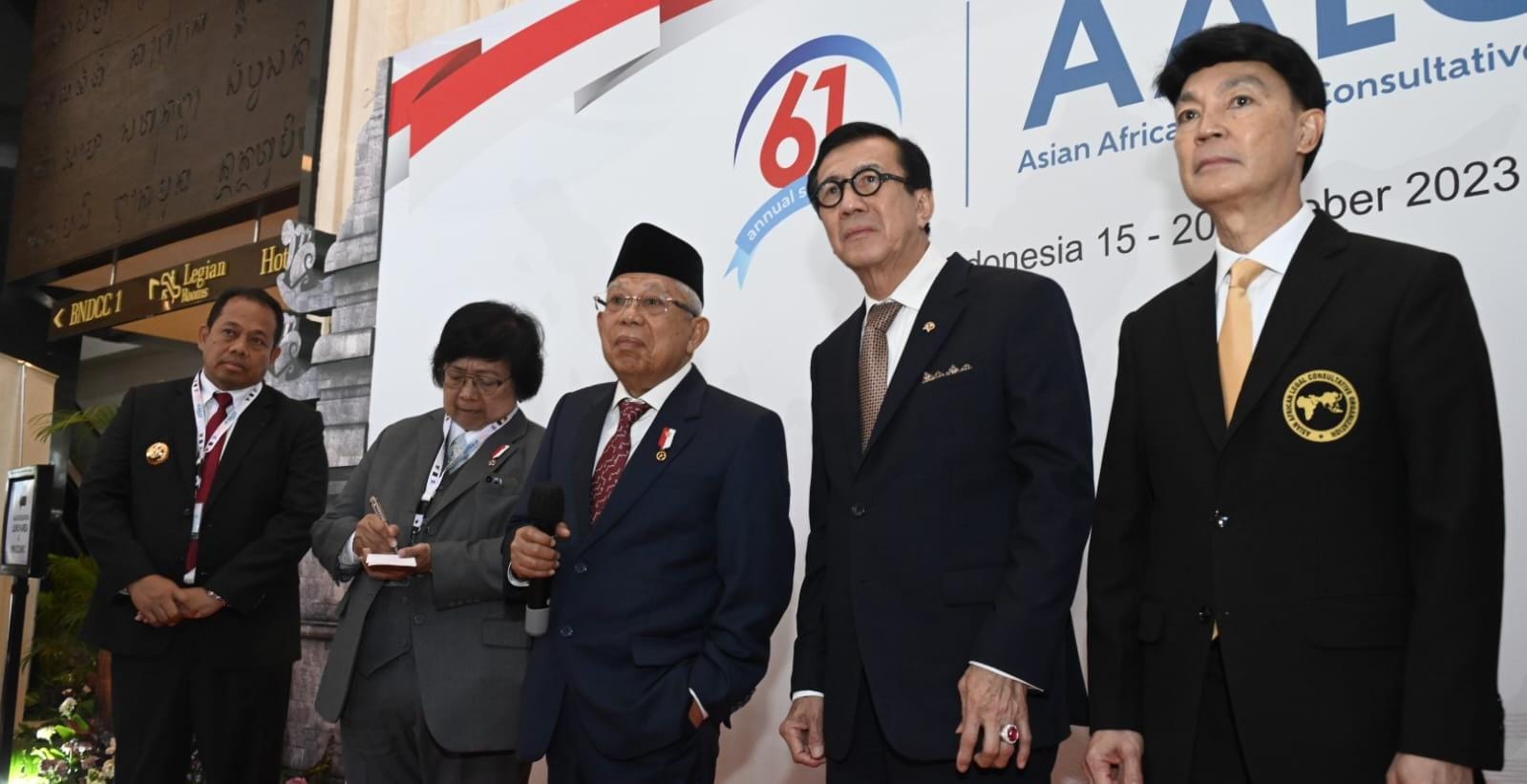 Wakil Presiden Republik Indonesia, Ma’ruf Amin, kembali tegaskan peran besar Asian-African Legal Consultative Organization (AALCO) dalam menyuarakan kepentingan negara-negara di kawasan Asia – Afrika.