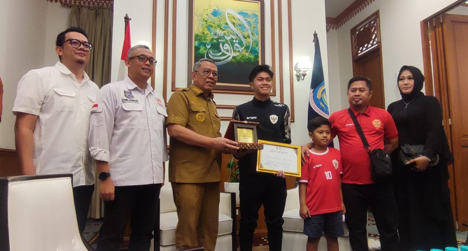 Kafiatur Skuad Timnas U-19 Asal Tangsel Diganjar Penghargaan