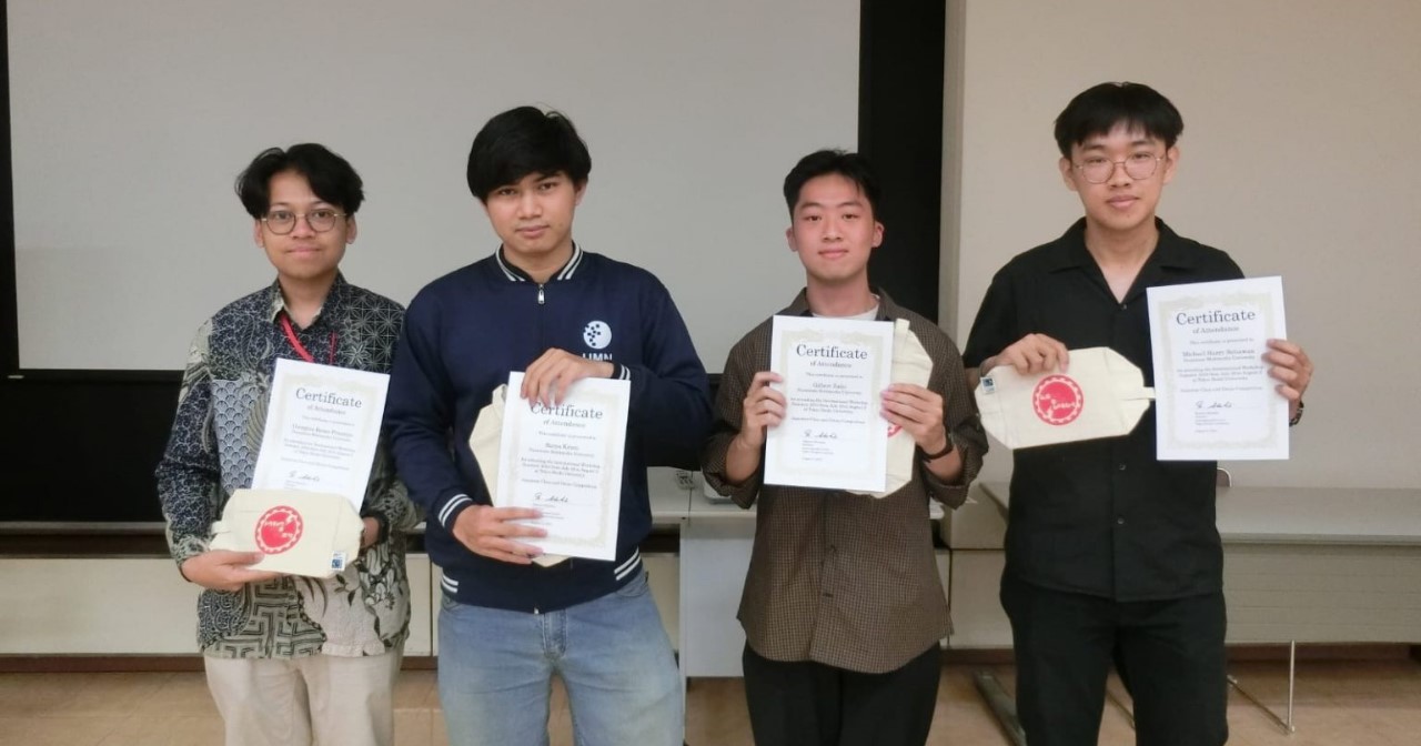 Empat mahasiswa dari Universitas Multimedia Nusantara (UMN) yang berasal dari Fakultas Teknik dan Informatika berkesempatan mengikuti “The International Workshop Summer 2024 Python Programming and Drone Competition” yang diselenggarakan oleh Tokyo Denki University (TDU) selama tujuh hari, dari tanggal 28 Juli hingga 3 Agustus 2024.