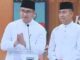 Calon Bupati Serang nomor 1 Andika Hazrumy bersama Calon Wakil Bupati Serang Nanang Supriatna saat menghadiri debat kedua Pemihan Bupati (Pilbub) Serang yang diselenggarakan KPU Kabupaten Serang, Jakarta, Jumat (22/11/2024) malam.