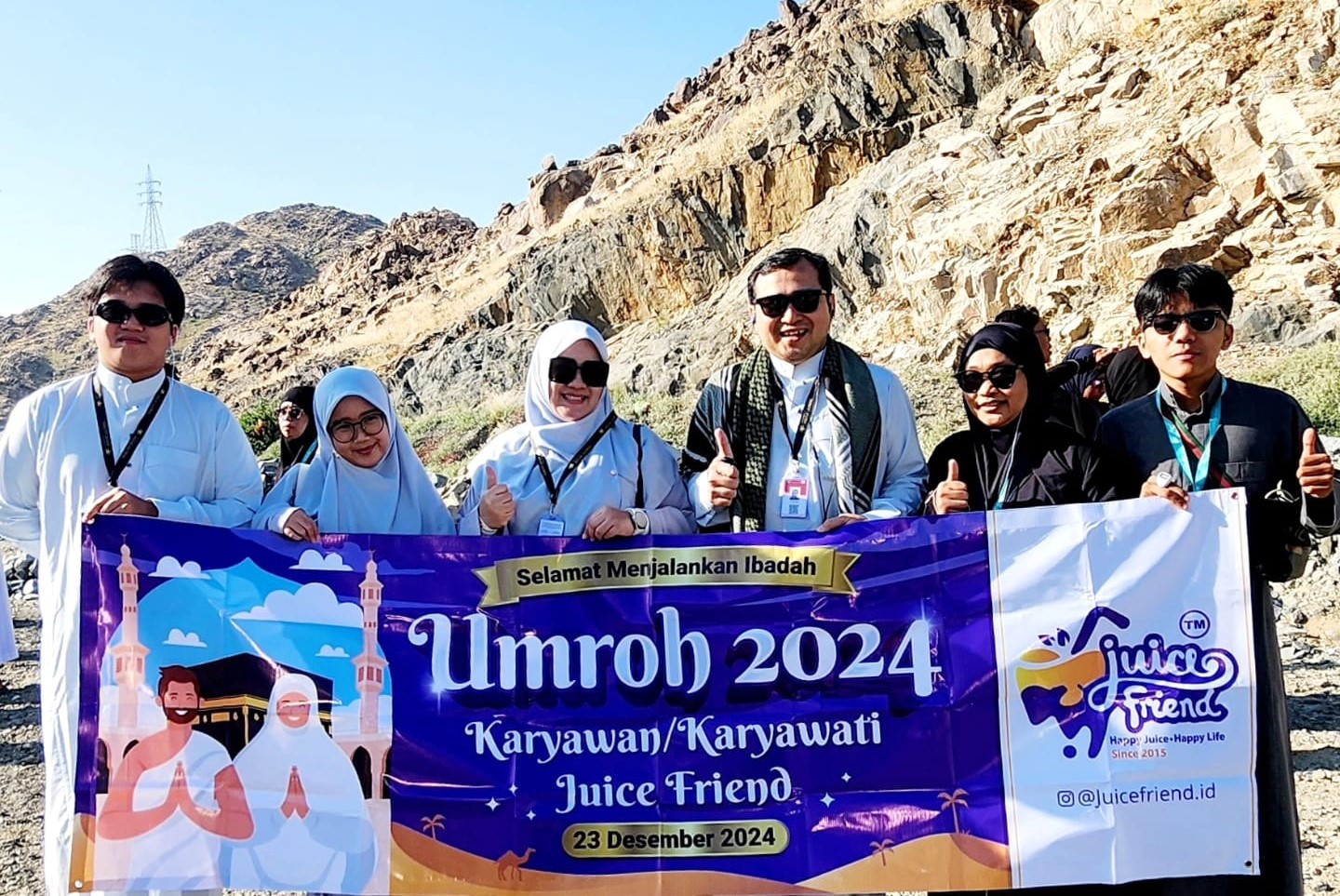 Juicefriend memberikan penghargaan umrah kepada karyawan terbaik sebagai bentuk apresiasi atas dedikasi dan kinerja luar biasa