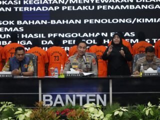 Polda Banten Tangkap 10 Penambang Emas Ilegal di Lebak