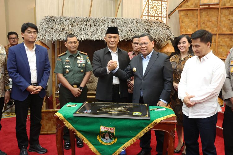 Pj Gubernur Banten A Damenta luncurkan Manajemen Talenta untuk tingkatkan potensi ASN di lingkungan Pemprov Banten, Rabu (12/2/2025).