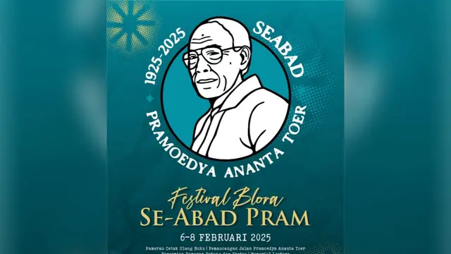 Festival Blora "Seabad Pramoedya Ananta Toer" dibuka pada 6 Februari 2025, merayakan 100 tahun kelahiran sastrawan legendaris Indonesia.