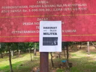 Beredar Pamflet Bertuliskan 'Darurat Sipil oleh Militer' di Tigaraksa