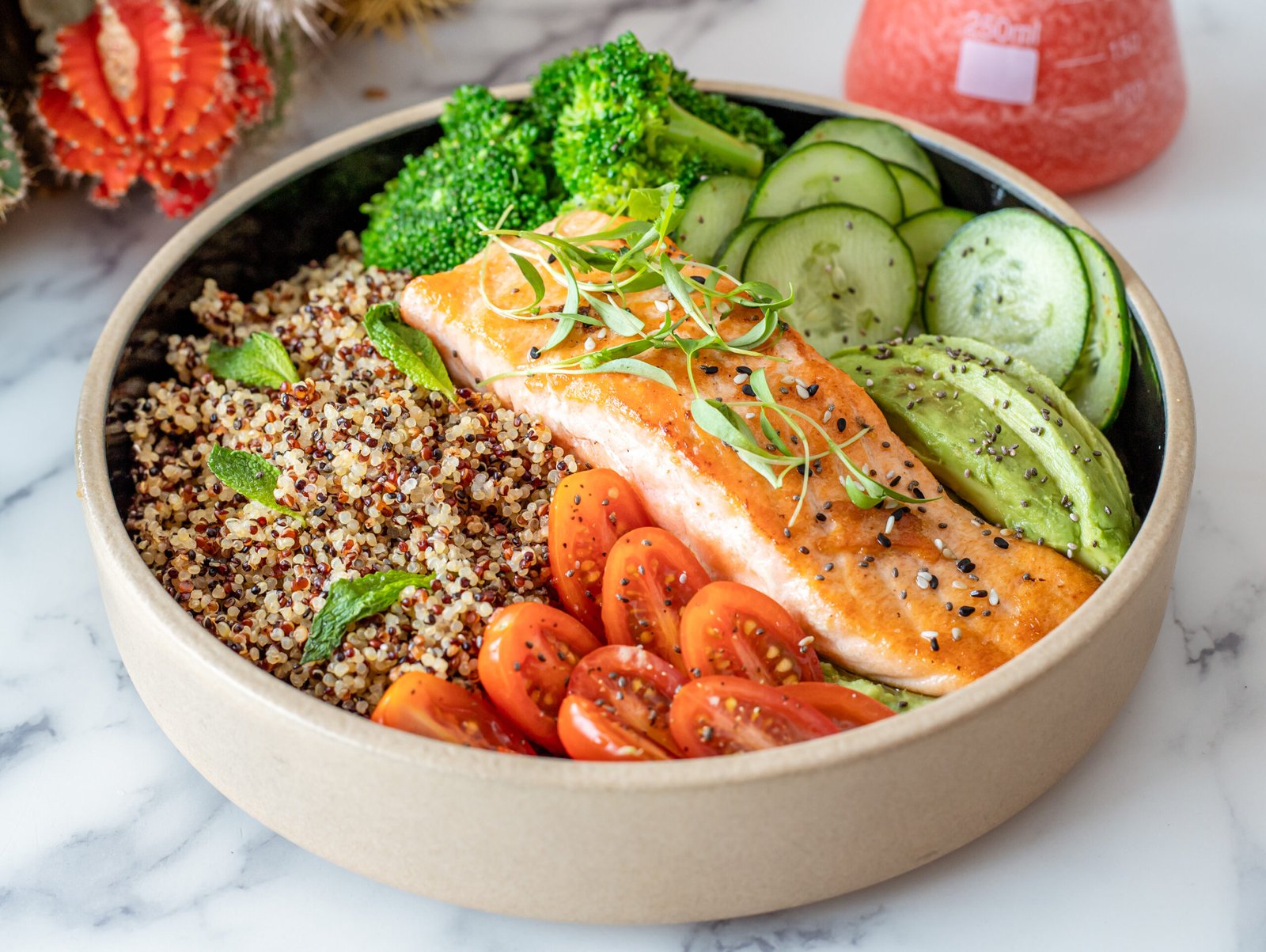 Hidangan Lebaran Kekinian Quinoa Salmon Salad