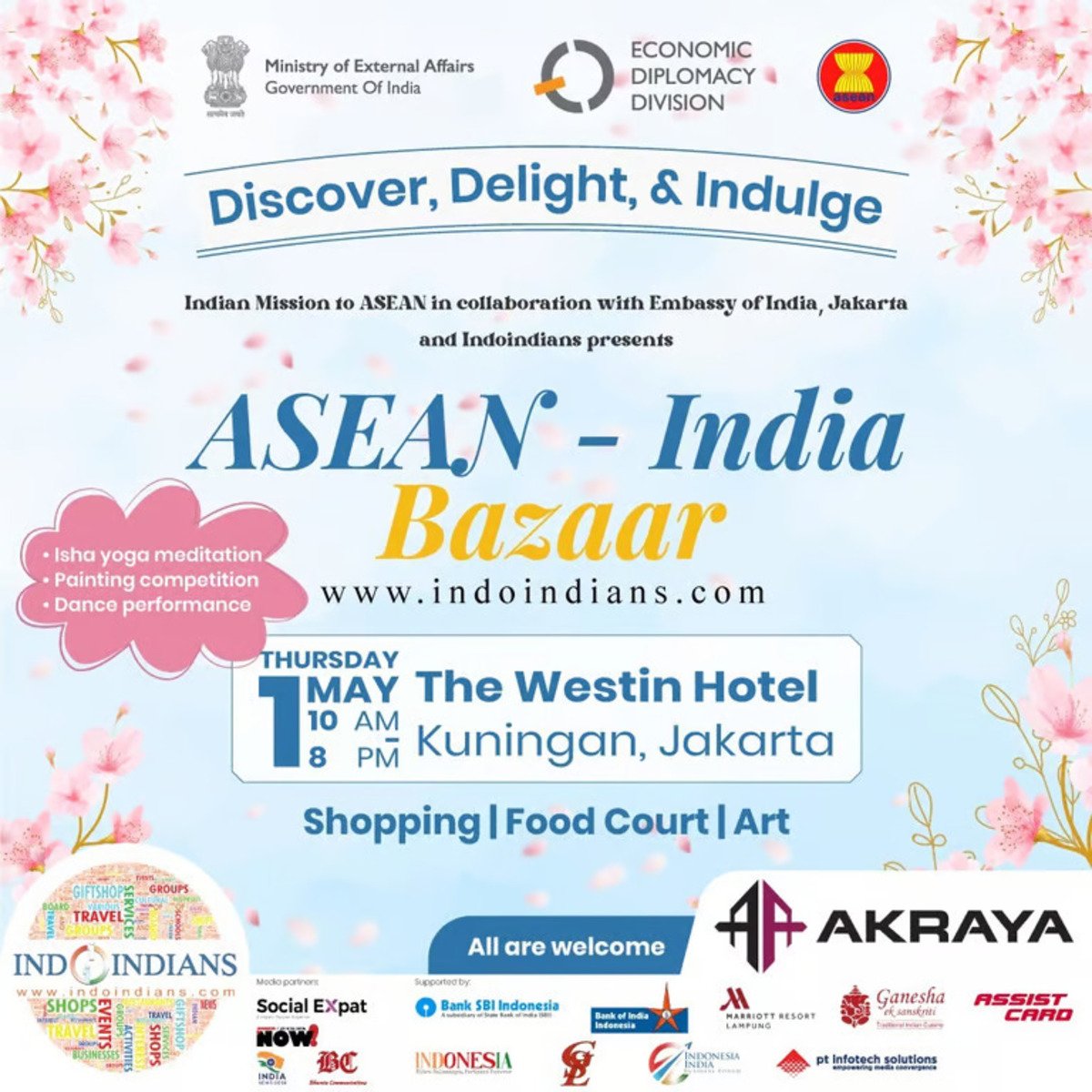 Kedubes India dan Indoindians Siap Gelar ASEAN-India Spring Bazaar 2025 di Jakarta (Sumber : Embassy of India Jakarta)