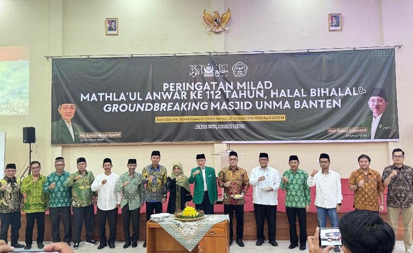 Bupati Pandeglang mendukung pembangunan masjid di UNMA dalam peringatan Milad ke-112 Mathla’ul Anwar, memperkuat komitmen pendidikan.