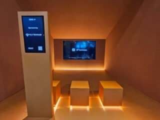 Booth Inovatif MLV Teknologi X HDII di Pameran Megabuild 2025 (Sumber: PT MLV Teknologi)