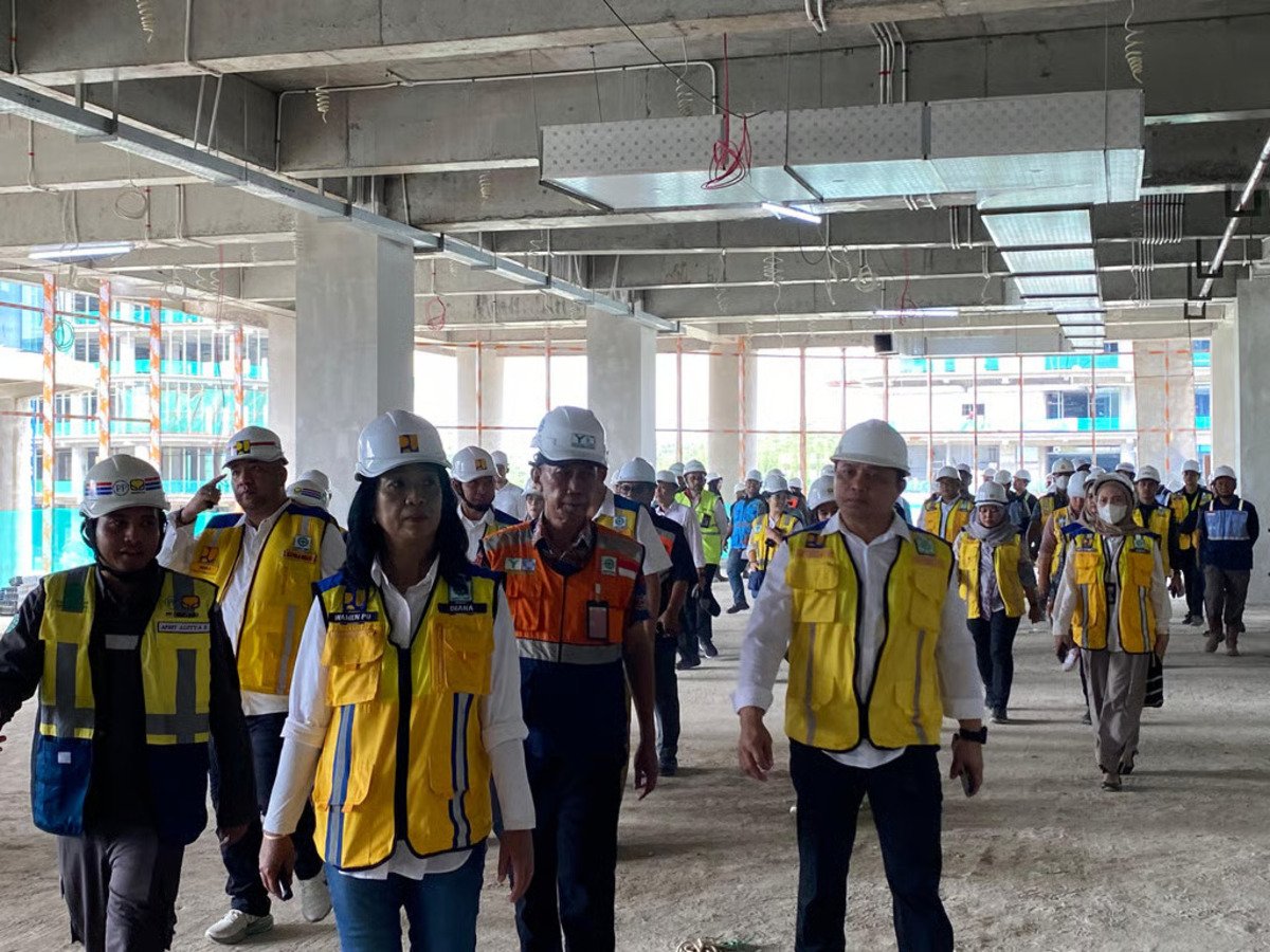 Pembangunan Gedung Wing 2 Kementerian PUPR di IKN (Sumber : PT PP (Persero) Tbk)