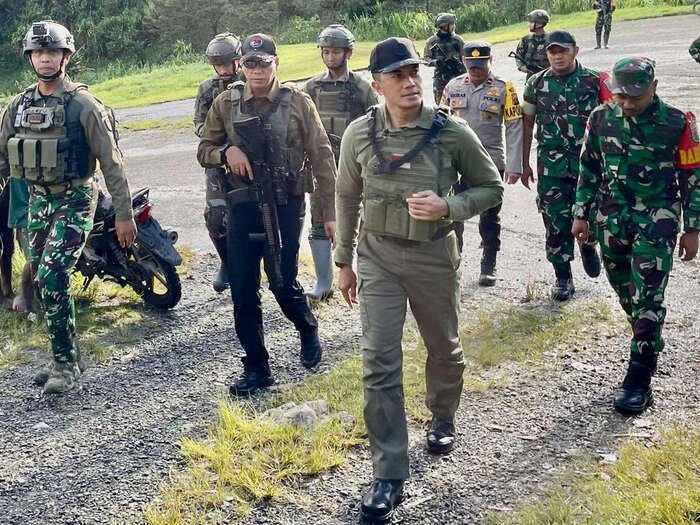 TNI Pastikan Keamanan Intan Jaya Pascakontak Senjata dengan OPM (Foto: Puspen TNI)