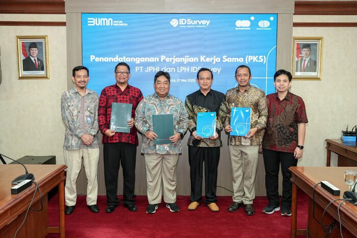 Kolaborasi Strategis IDSurvey bersama PT Jaminan Produk Halal Indonesia (JPHI) (Sumber: Sucofindo)