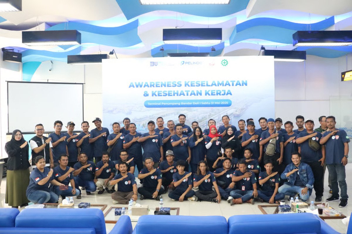 Pelindo Multi Terminal Gaungkan K3 kepada Pengemudi Truk (Sumber : PT Pelindo Multi Terminal)