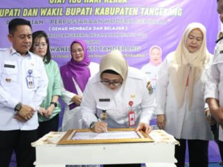 Bangun Generasi Unggul, Wabup Tangerang Luncurkan Perpustakaan Modern Gembala