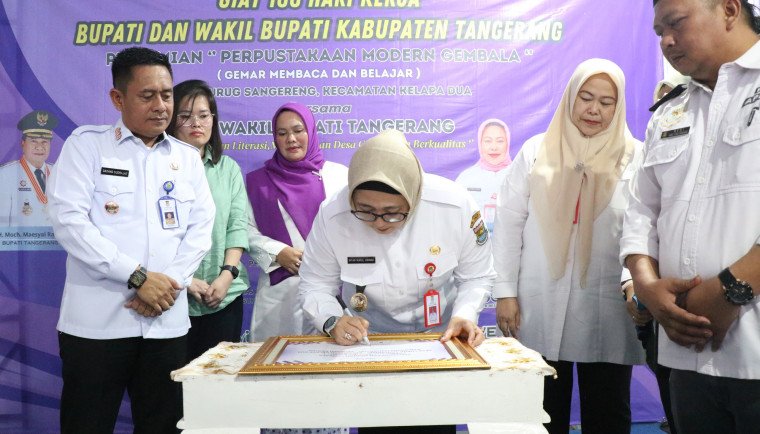 Perpustakaan Gembala diresmikan Wabup Intan sebagai pusat belajar dan literasi digital untuk masyarakat Desa Curug Sangereng.