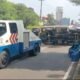 Kecelakaan tunggal truk di Jalan Pelayangan, Tangsel, Rawa Buntu, tidak ada korban luka. Unit Gakkum Sat Lantas tangani kasus ini.