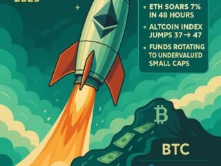 Ethereum reli tanpa dorongan Bitcoin jadi tanda Altseason tahap dua telah dimulai. Simak arus rotasi modal dan strategi altcoin terbaik 2025.