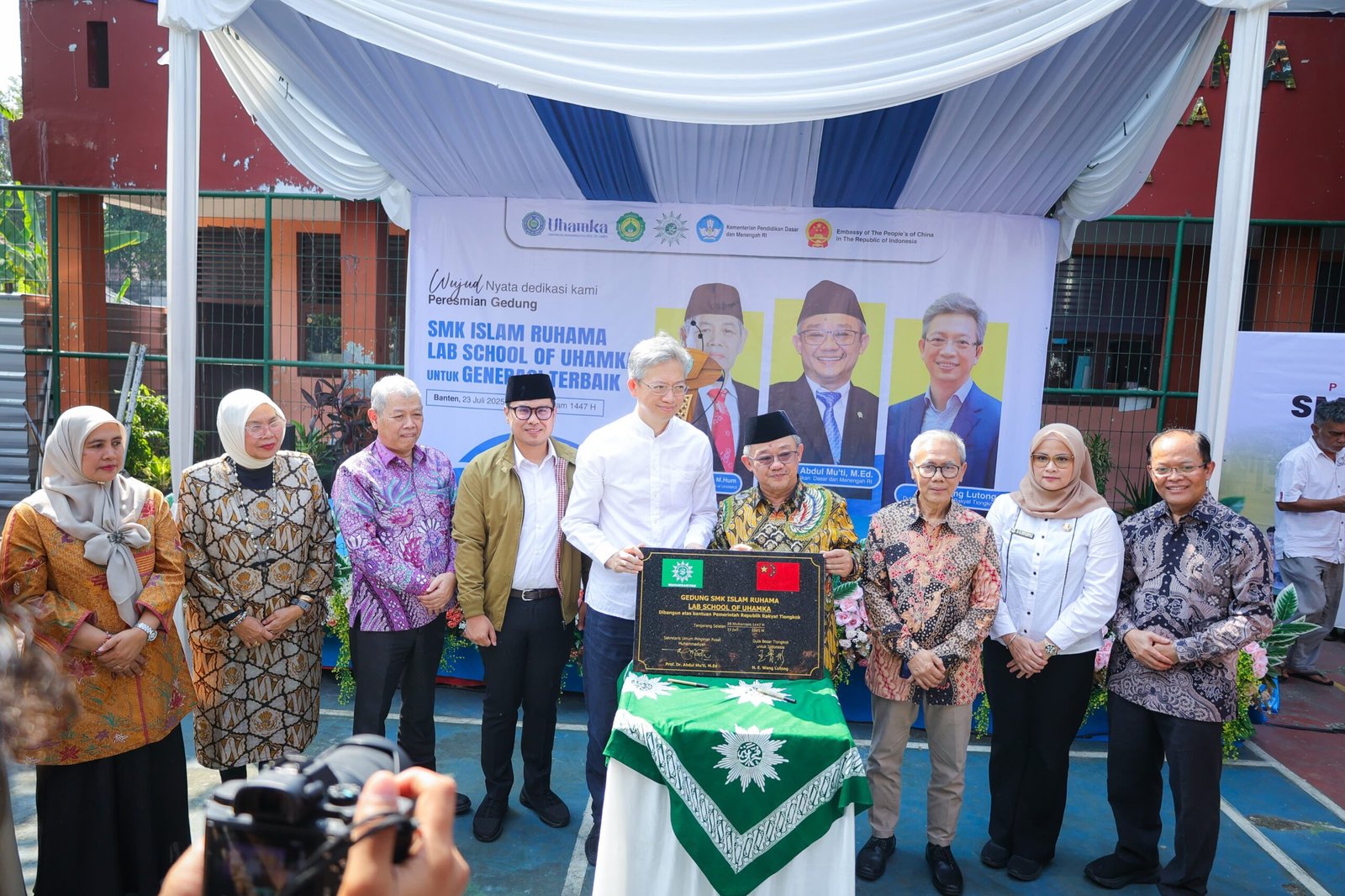 Tiongkok bantu pembangunan gedung SMK Ruhama Uhamka di Tangsel. Pilar: Kolaborasi ini berdampak besar bagi kualitas SDM daerah.