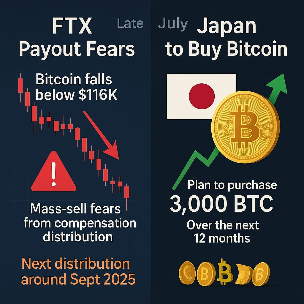 Bitcoin koreksi tajam ke $115K. Distribusi FTX dan akumulasi korporasi Jepang jadi faktor kunci arah pasar kripto jelang Altseason tahap 2.
