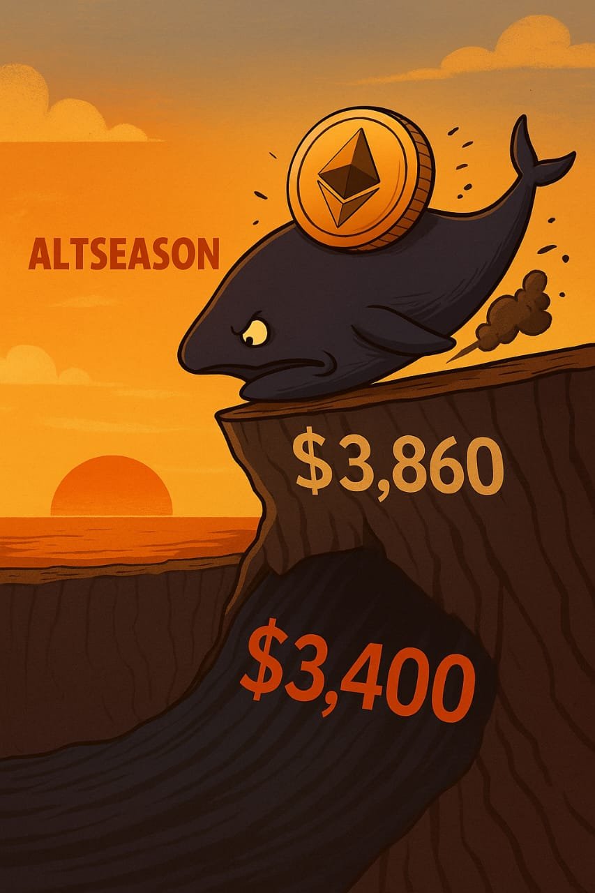 Ethereum anjlok ke $3.500 di tengah stagnasi Bitcoin. Apakah Altseason II tahun 2025 gagal total? Simak analisis dan strategi pasar terbaru.