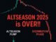 Altseason II 2025 resmi berakhir. Bitcoin & altcoin masuk fase distribusi, investor diminta waspada jelang bear market.
