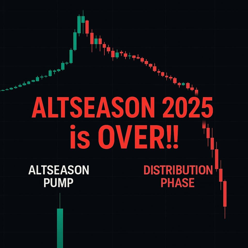 Altseason II 2025 resmi berakhir. Bitcoin & altcoin masuk fase distribusi, investor diminta waspada jelang bear market.