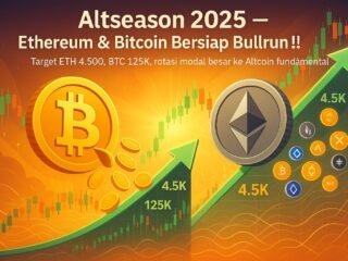 Ethereum diprediksi tembus $4.500 September 2025, puncak Altseason mendekat. Simak analisis, strategi, dan proyeksi BTC terbaru.
