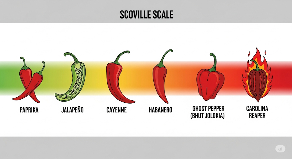 Skala Scoville mengukur kepedasan cabai secara ilmiah. Ketahui jenis cabai, manfaat, dan pentingnya memahami level pedas.