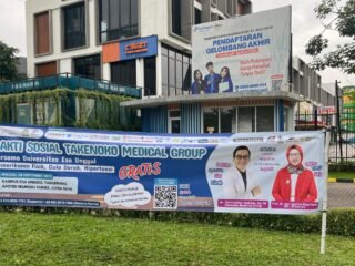 Takenoko Medical Group gelar pemeriksaan kesehatan gratis & talkshow di UEU Citra Raya untuk edukasi hidup sehat bagi masyarakat.