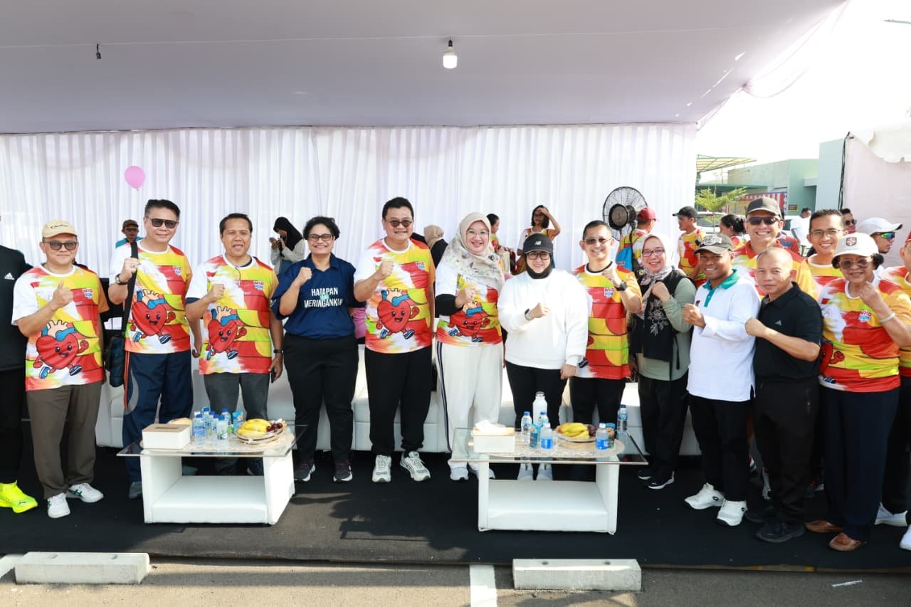 Wabup Tangerang ajak warga rutin cek kesehatan dan terapkan gaya hidup sehat di Hari Jantung Sedunia 2025 BSD.